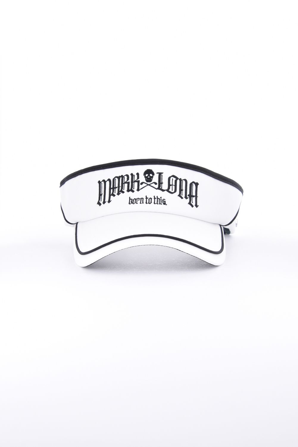【26AW】 FRAKTUR PIPING VISOR / ブラックレターフォントロゴ パイピング サンバイザー (ホワイト)