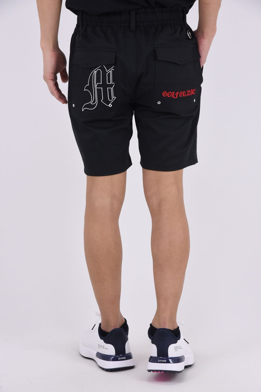 【26SS】 SOVEREIGN UTILITY TWILL SHORTS / ポリエステルツイル ブラックレターフォントロゴ ショートパンツ (ブラック)