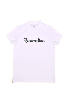 【26SS】【レディース】 SILICON LOGO MOCK NECK / モノトーンシリーズ 3Dシリコンロゴ モックネックTシャツ (ホワイト)*