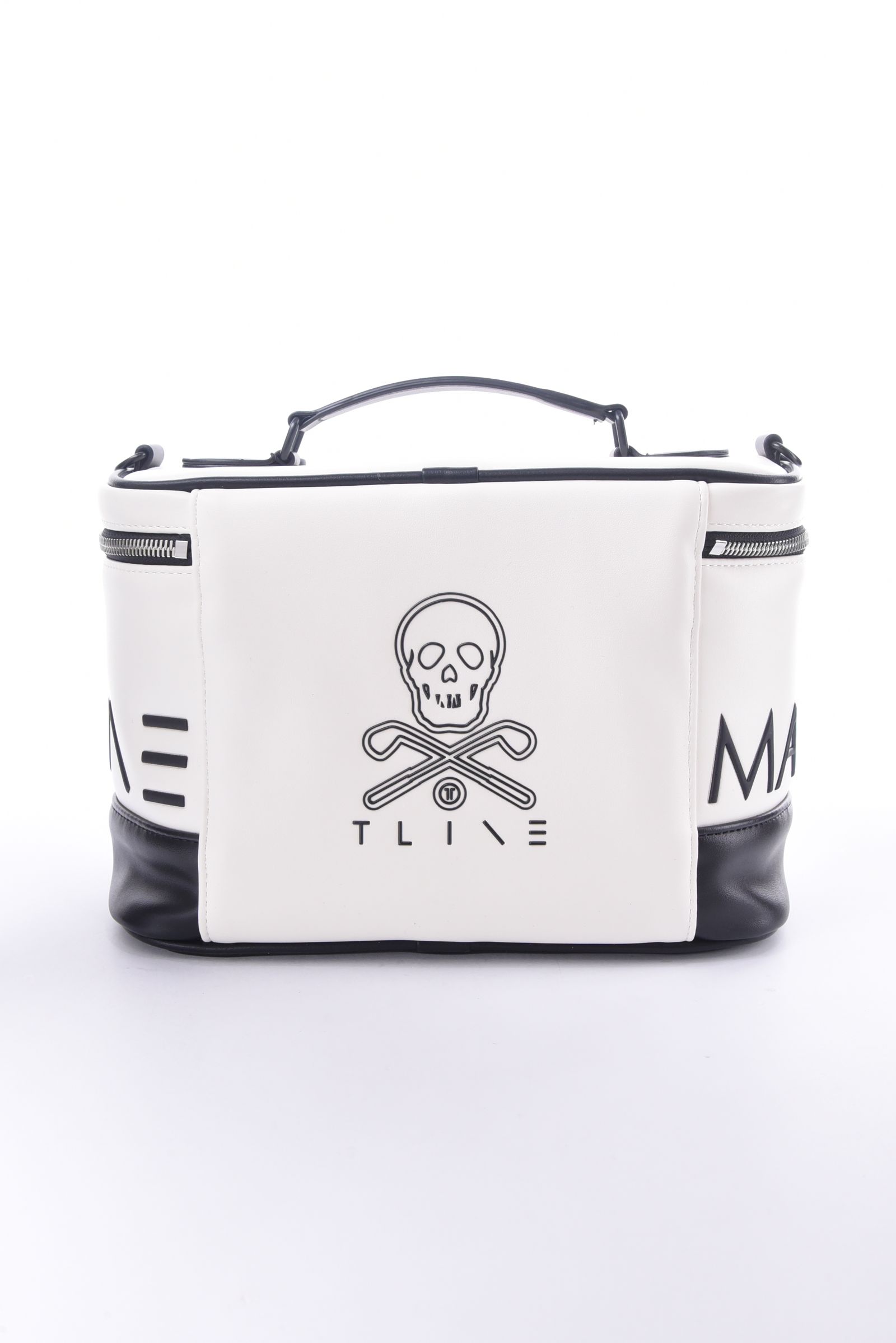 【26SS】【T-LINE】 VELOCITY VANITY BAG / モノトーン シンセティックレザー バニティバッグ (ホワイト)