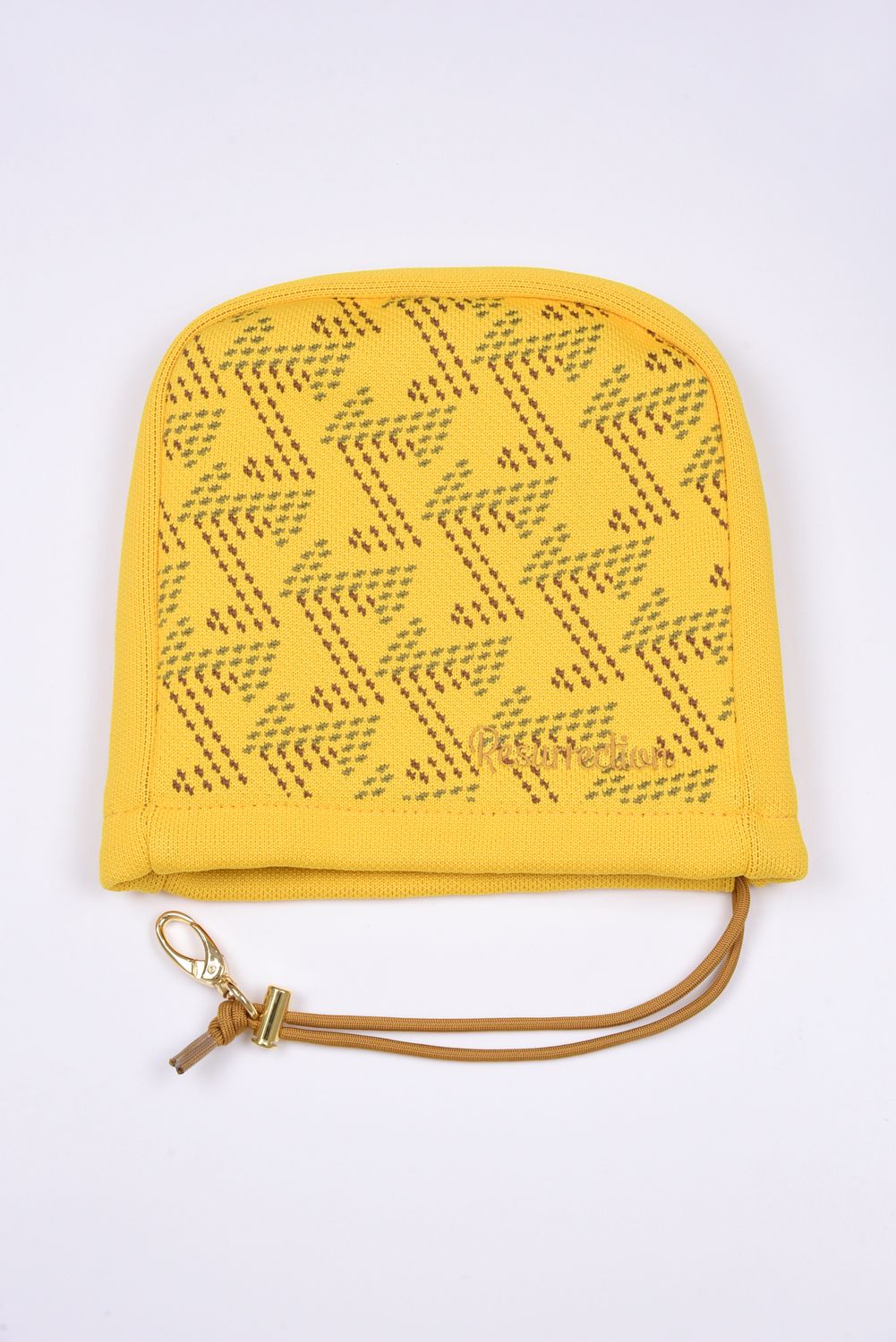 KNIT IRON COVERS / ブランドオリジナル ニットアイアンカバー (マスタード)*