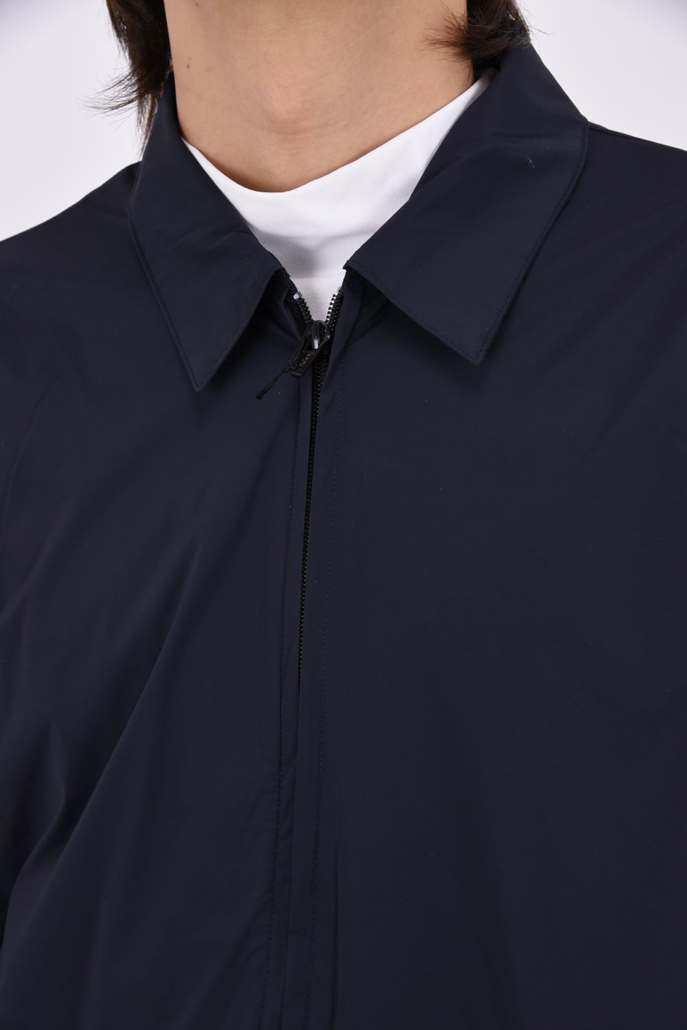 【26AW】 Huli Half-Zip Jacket / ハーフジップ カンガルーポケット 2WAYパッカブルジャケット (ブラック)