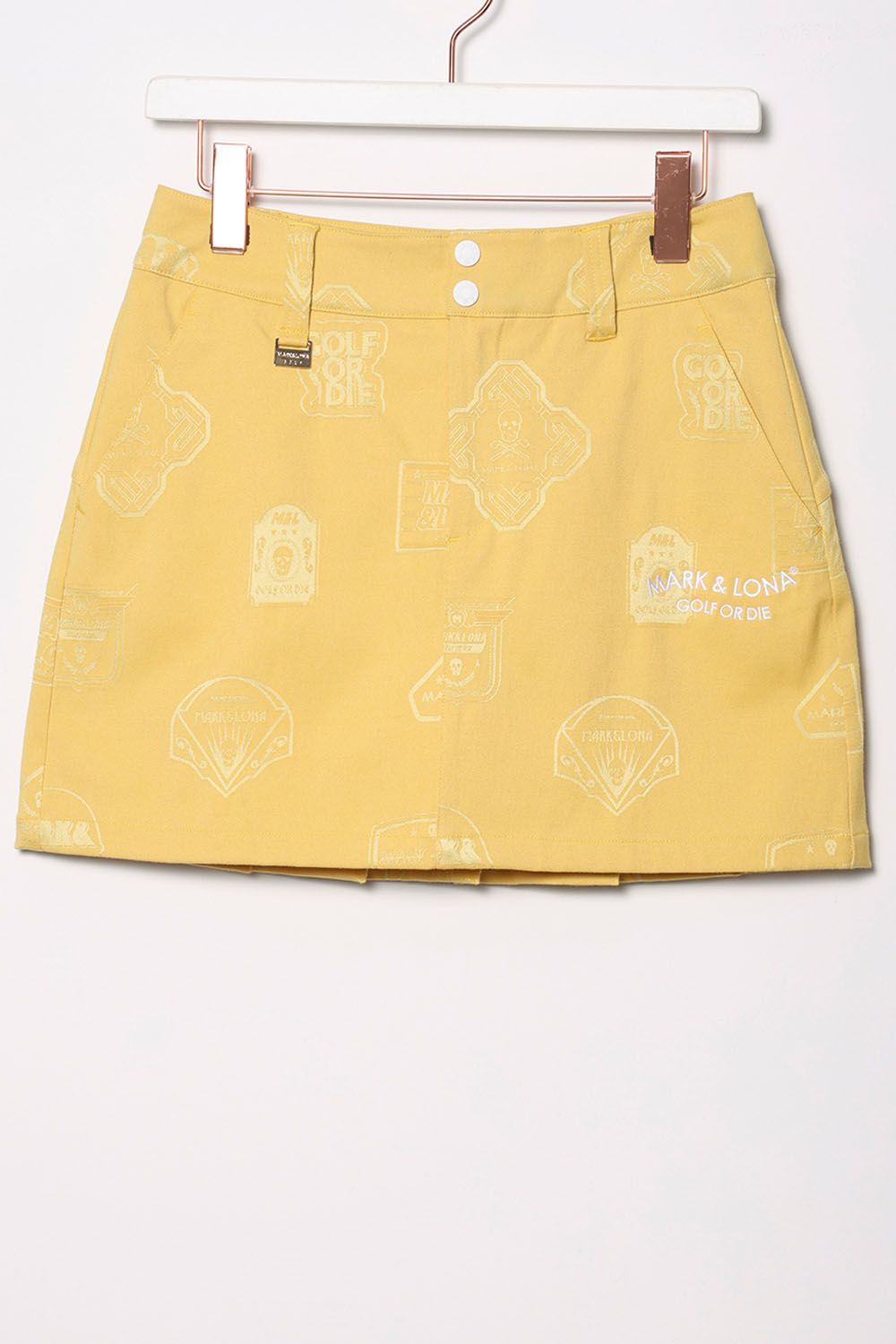 【レディース】 ANNEX TRAPEZE SKIRT / シグネチャーロゴ トラペーズスカート(インナーパンツ付き) (イエロー)