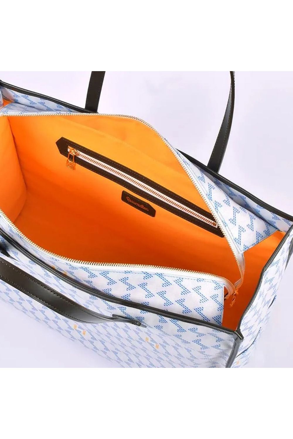 LANIUS SQUARE BIG (ラニウス スクエア ビッグ) / ブランドオリジナルテキスタイル ボストンバッグ （アクア）*