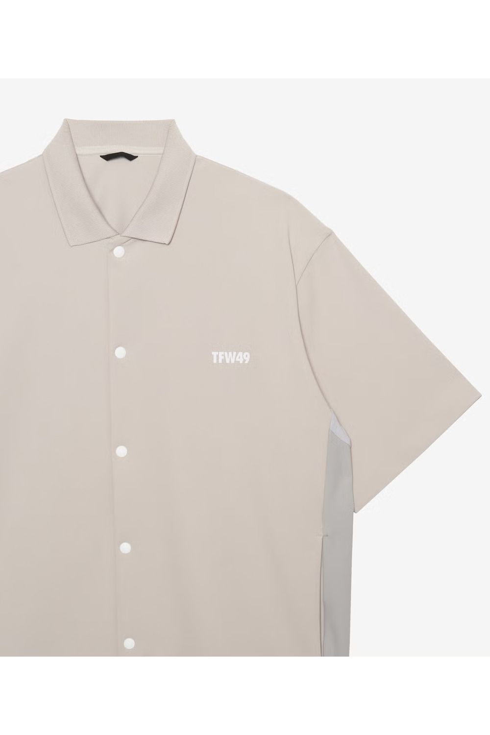 【26SS】 LUXURY SPORTY SHIRT / ドライタッチ サイドパネル スポーティシャツ (ライトベージュ)
