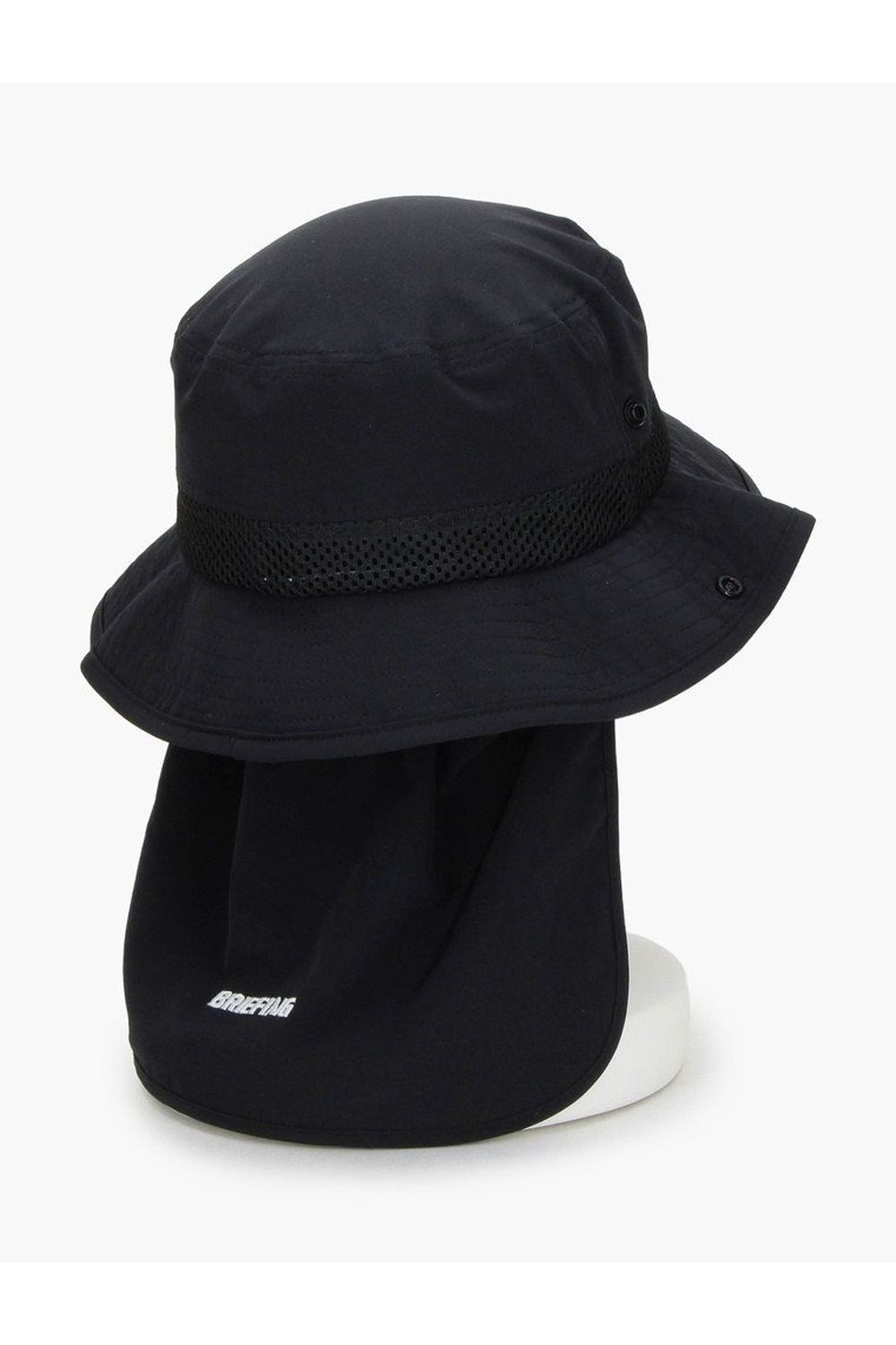 【26SS】 MEN'S COOLCORE SUNGUARD MESH HAT / サンガード付き メッシュバケットハット (ブラック)