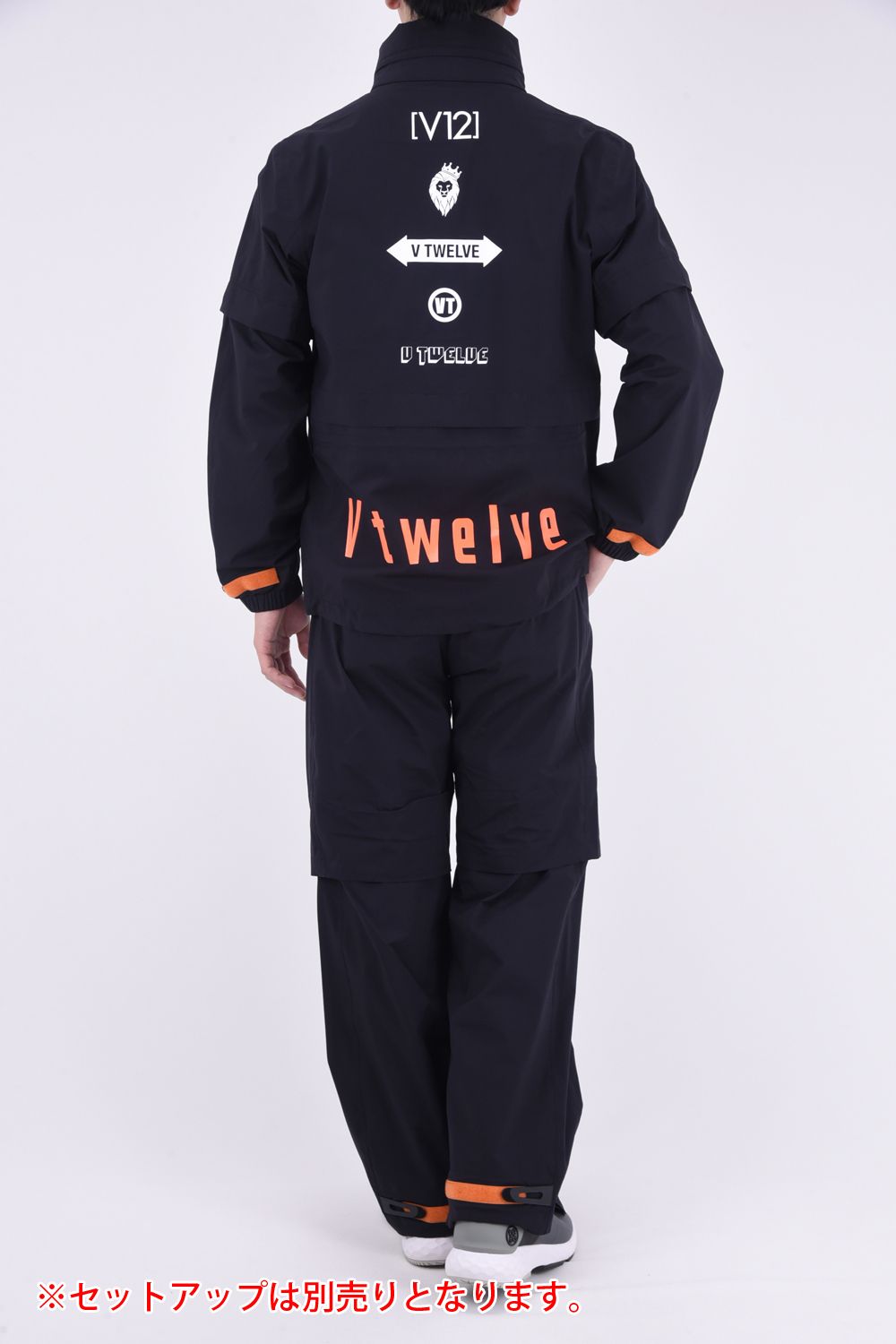 【期間限定ポイント10倍】MENS LINE UP RAIN PANTS / ロゴ ラインアップレインパンツ (ブラック)