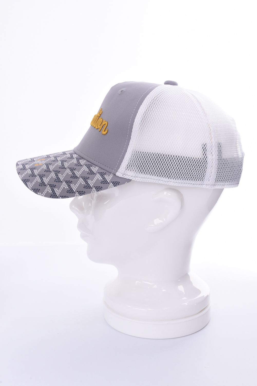 GM BRIM MESH CAP / GMロゴ ブリムメッシュ キャップ (グレー)