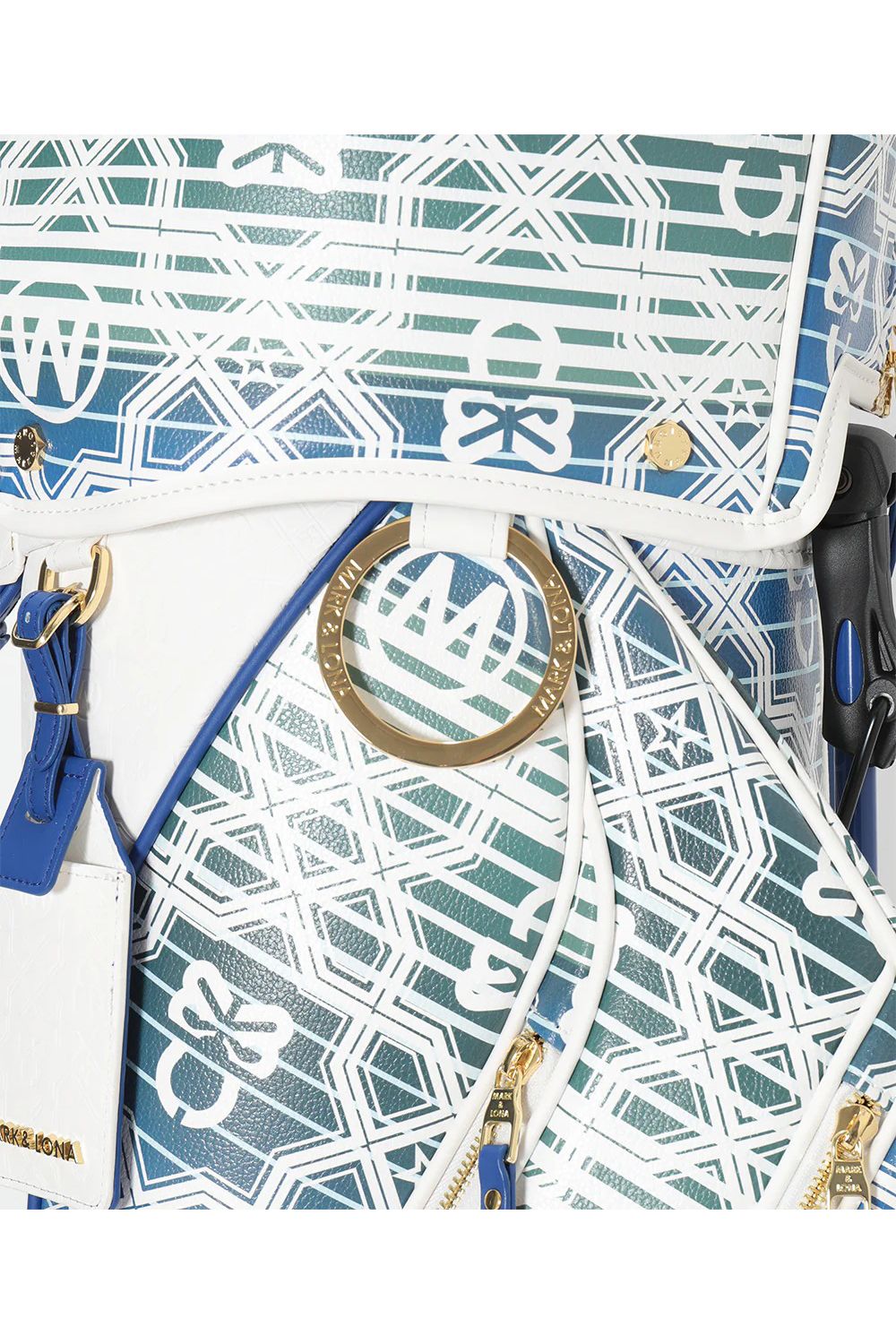 【26SS】【銀行振込・代金引換不可】【返品・交換不可】 RITMO MONOGRAM STAND BAG / ジオメトリックパターン スタンドタイプ キャディバッグ (ホワイト)