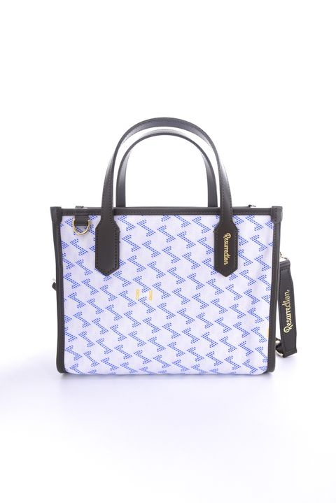 【26SS】  LANIUS SQUARE MINI (ラニウス スクエア ミニ) / ブランドオリジナルテキスタイル カートバッグ （アクア）