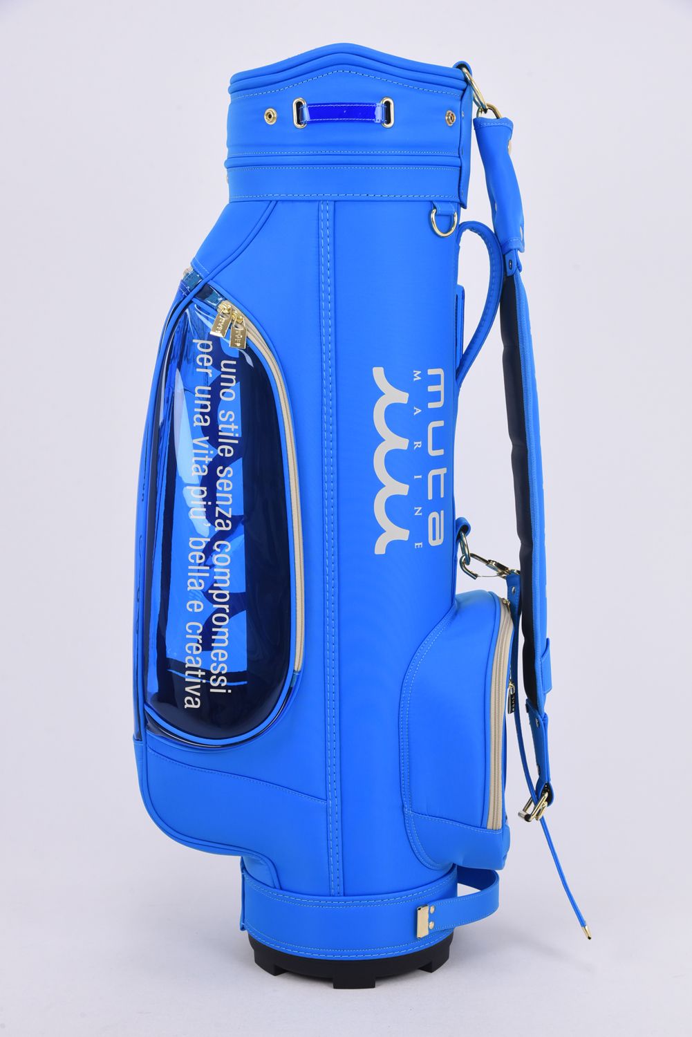 【銀行振込・代金引換不可】【返品・交換不可】 CADDY BAG & COVER / ナイロン×クリア キャディバッグ&ヘッドカバーセット (ブルー)