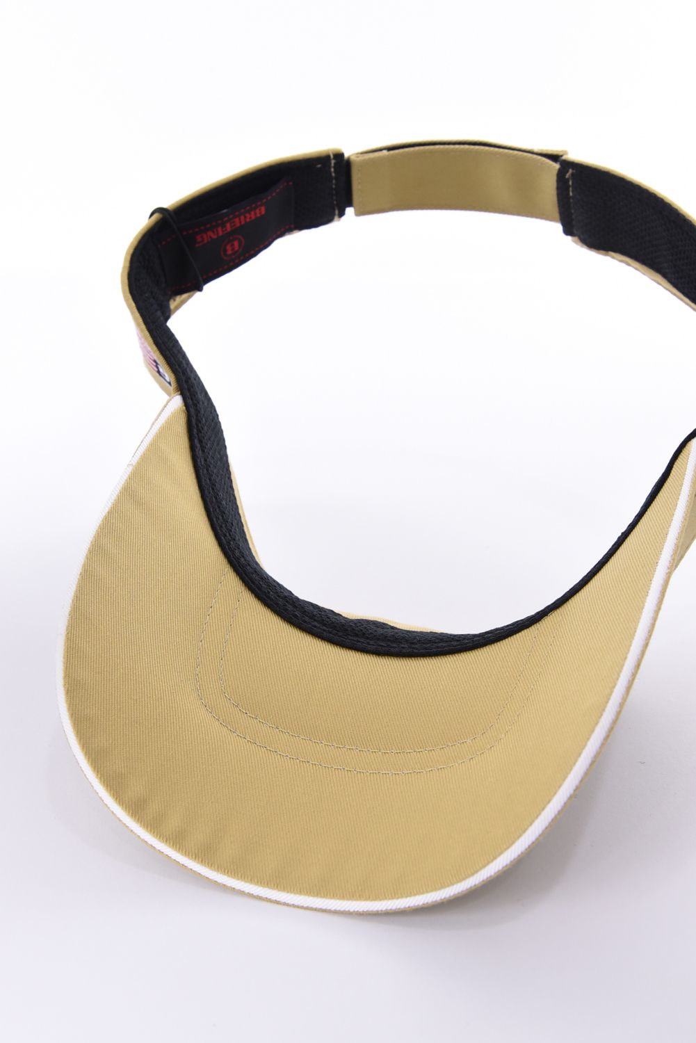 【26AW】 MEN’S COLLEGE LOGO VISOR / カレッジロゴ刺繍 サンバイザー (ベージュ)