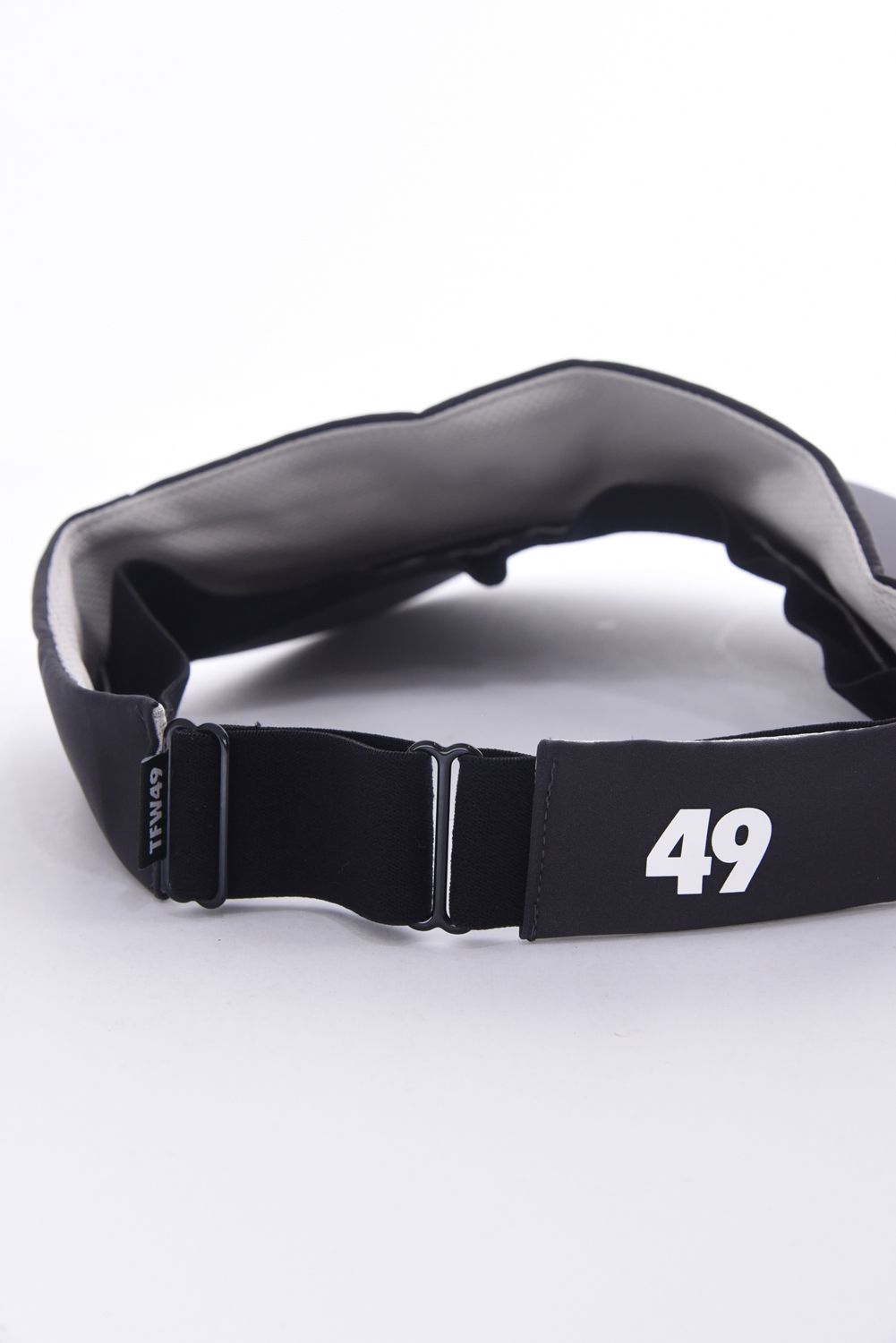 TAFFETA SUN VISOR / ブランドロゴ サンバイザー (チャコール)