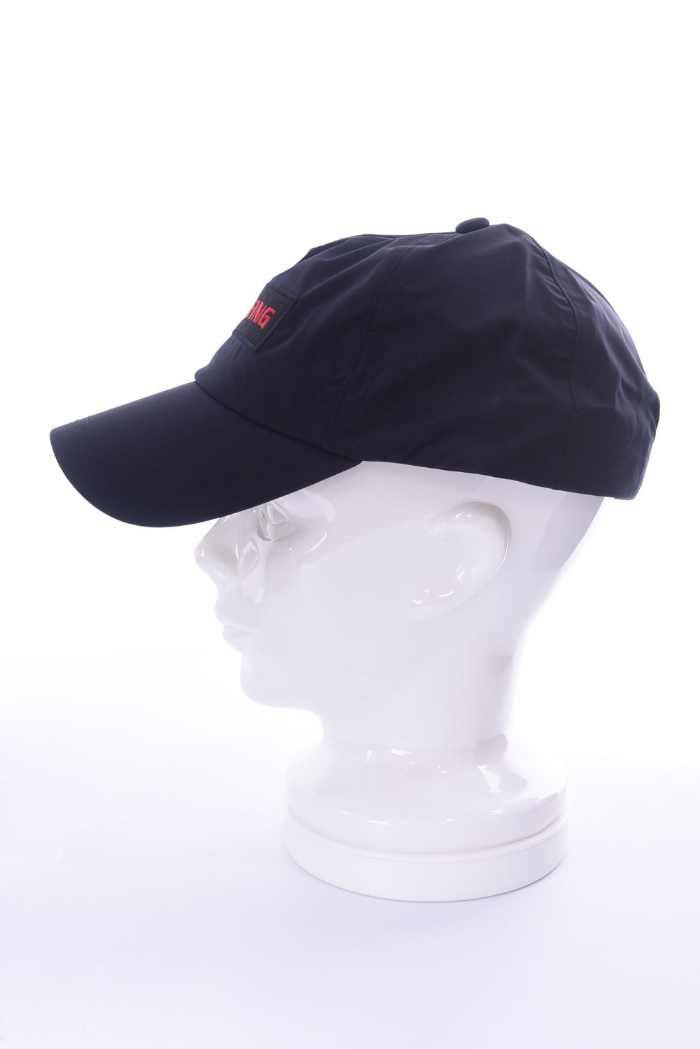 MENS RAIN CAP / 刺繍ロゴ  キャップ ブラック