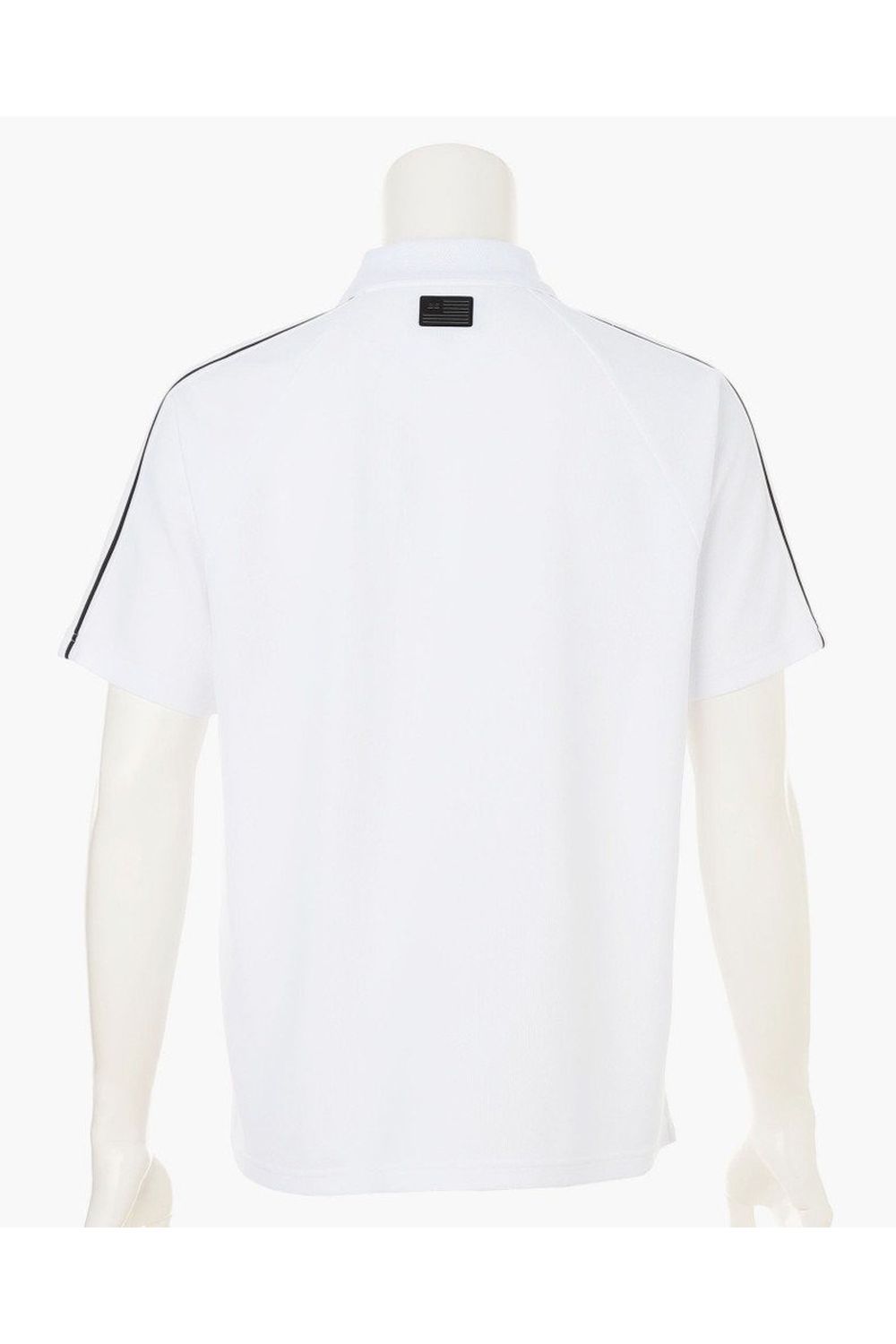 【26SS】 MEN'S LINE POLO RF / カノコ生地 ラインロゴテープ リラックスフィット ポロシャツ (ホワイト)