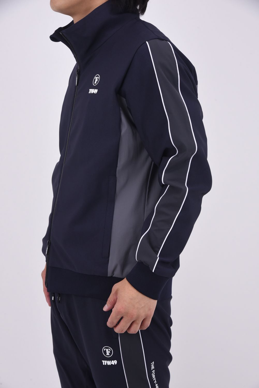 【25AW】 SPORTY TRACK JACKET / スポーティー トラック ジャケット (ネイビー)