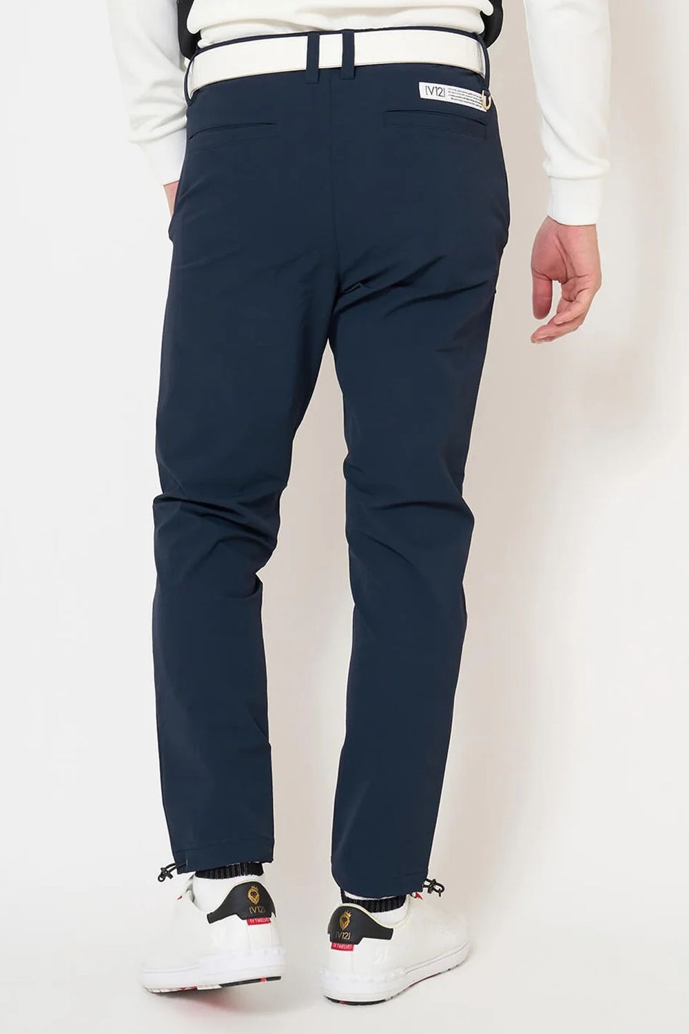 【26AW】 WB PANTS / サイドロゴ ウエストゴム ロングパンツ (ネイビー)