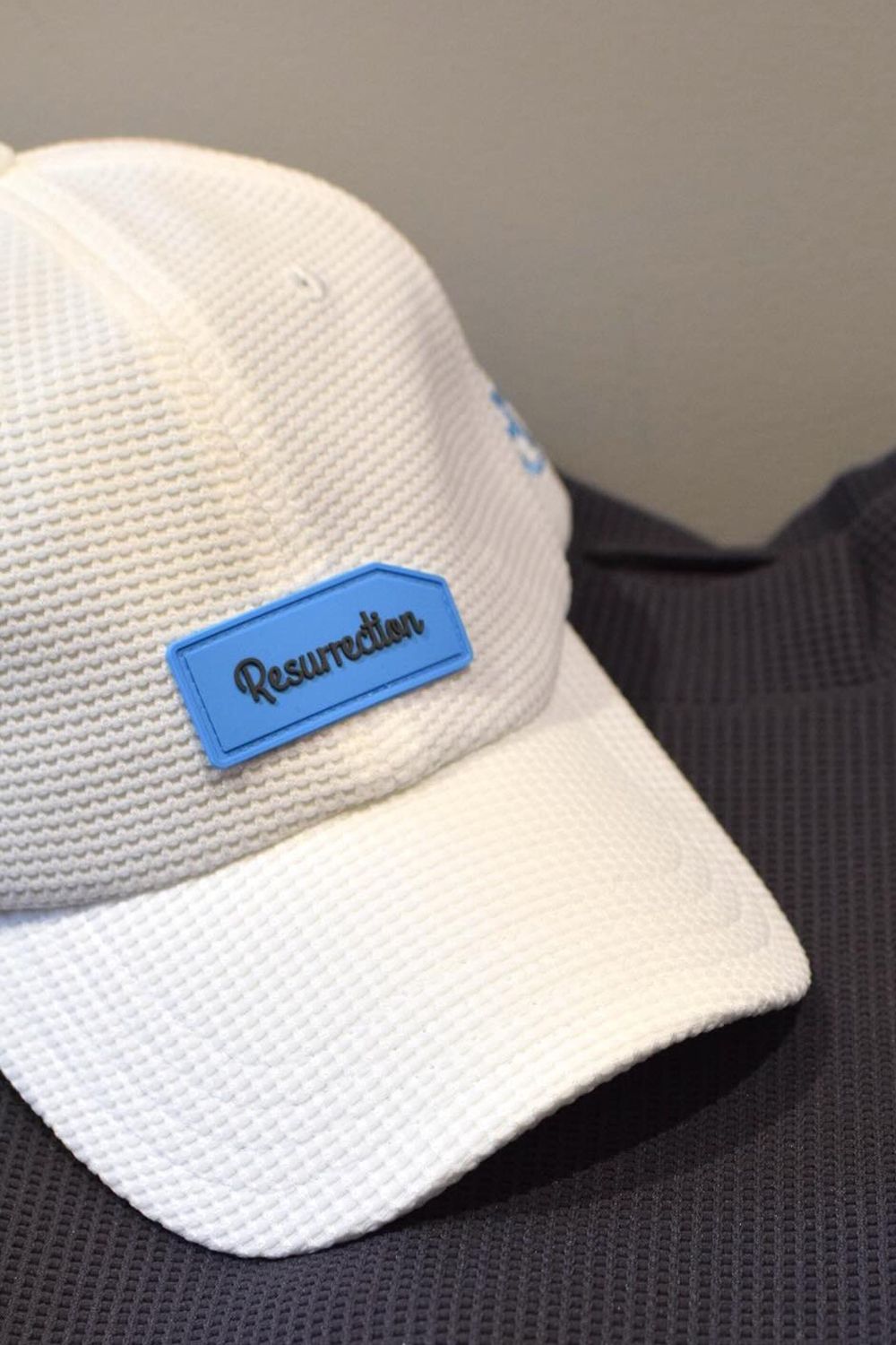 【26SS】 SILICON TAG WAFFLE CAP / シリコンタグ ワッフル キャップ (ホワイト)*