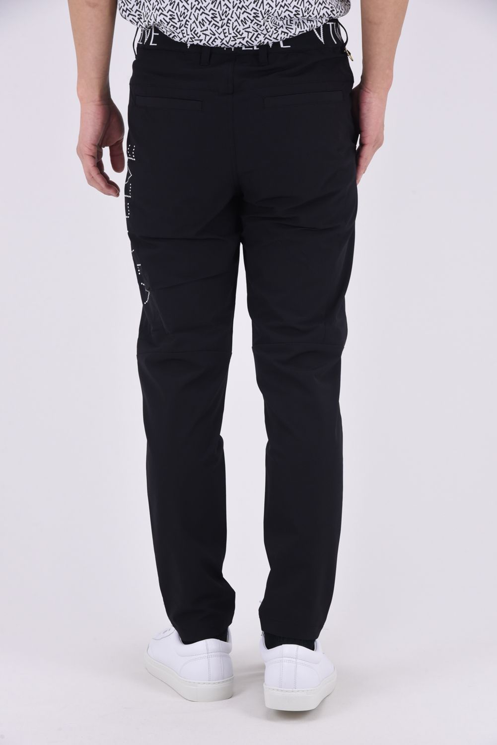 【26SS】 DOT BR PANTS / ドットロゴ ウエストリブ ロングパンツ (ブラック)