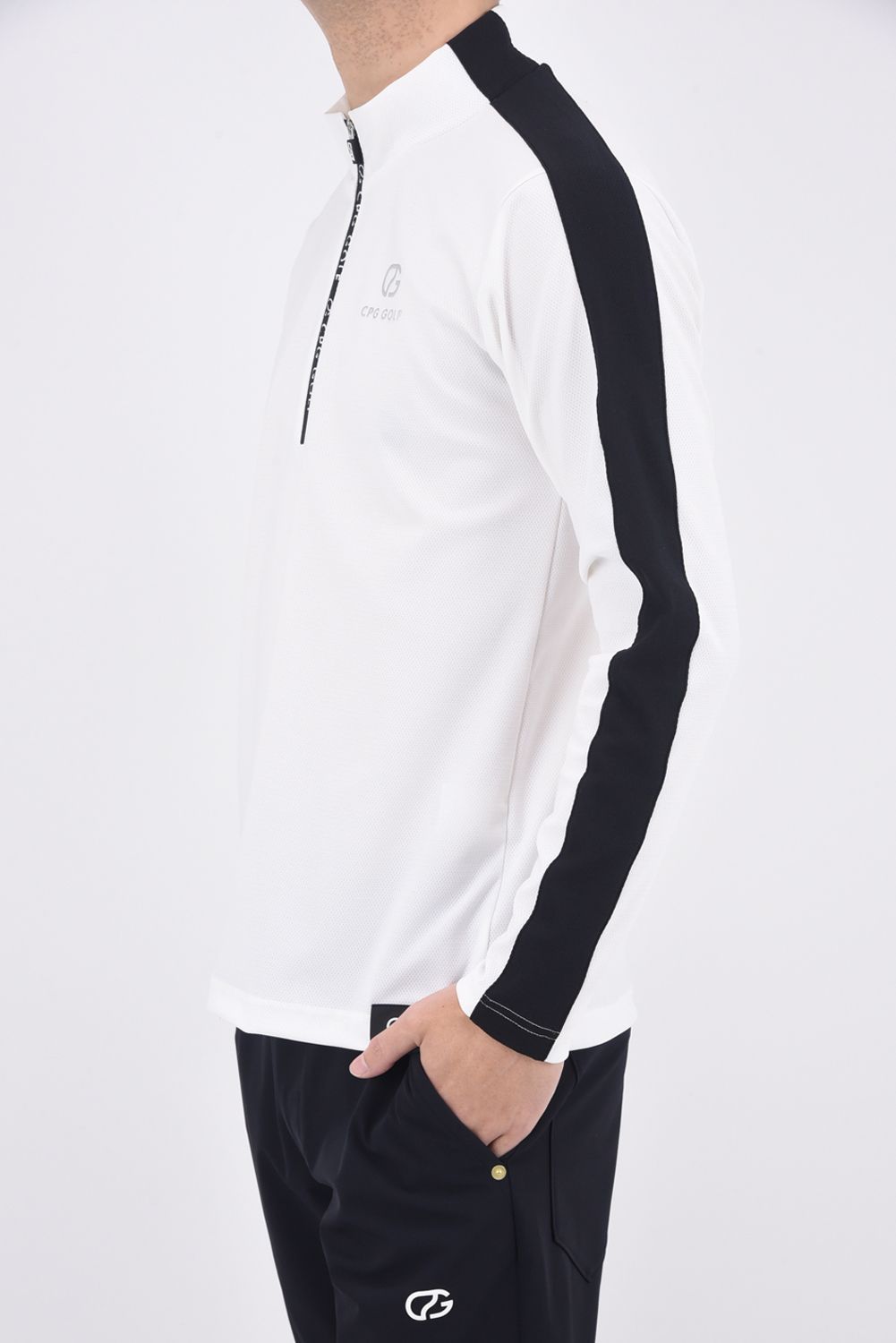 【24時間以内/匿名配送】シーピージーゴルフ ハーフジップモックネック サイズ2 24時間以内/匿名配送】シーピージーゴルフ ハーフジップモックネック