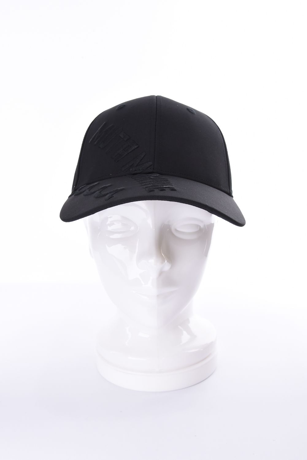 【26AW】 BIG LOGO CAP / ビッグロゴ刺繍 キャップ (ブラック)