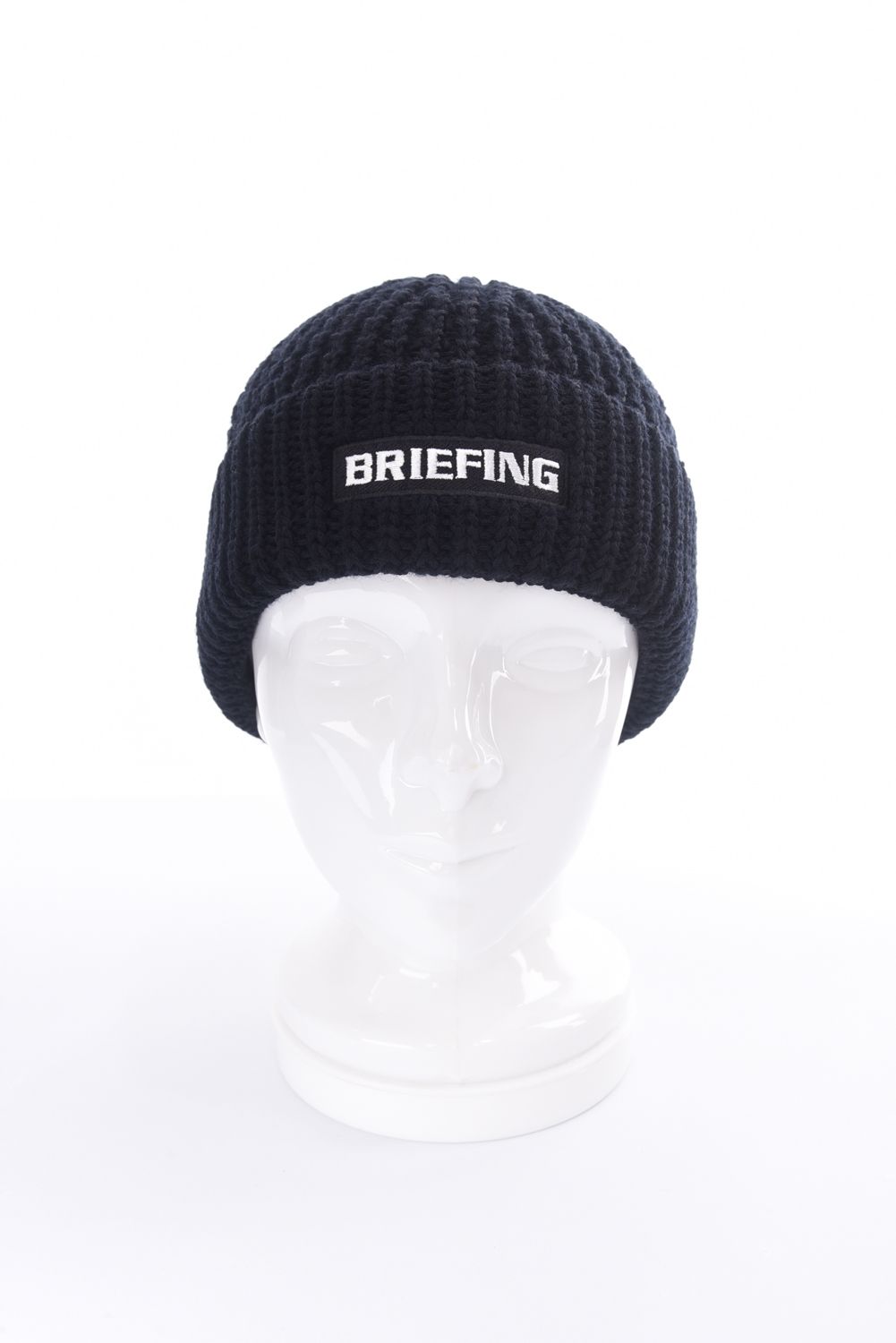 WR WOOL KNIT PATCH LOGO BEANIE / パッチロゴ ウール ビーニー (ブラック)
