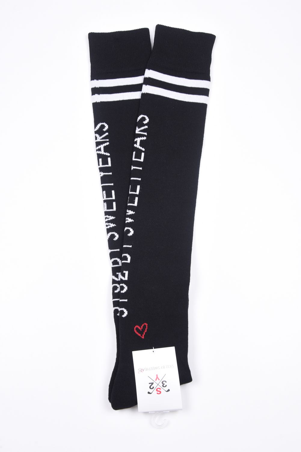 【26SS】【レディース】 LADYS KNEE HI SOX / ブランドロゴジャカード ニーハイソックス (ブラック)*