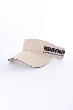MENS ROUND LOGO VISOR / ロゴ刺繍 アシンメトリー サンバイザー (ベージュ)