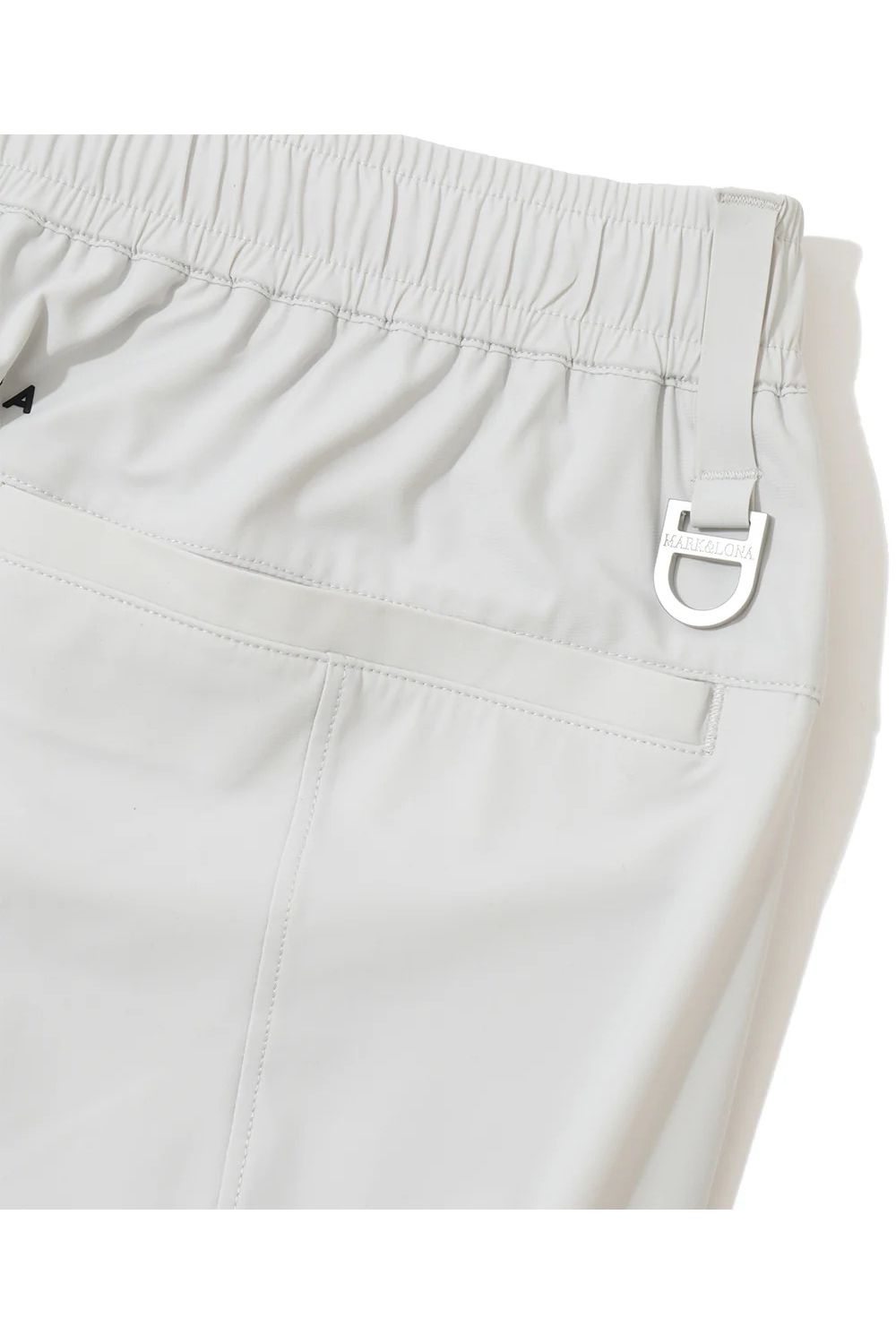 【26SS】【CODE COLLECTION】 THPT / ストレッチナイロンタフタ ジャカードテープ テーパードパンツ (ライトグレー)