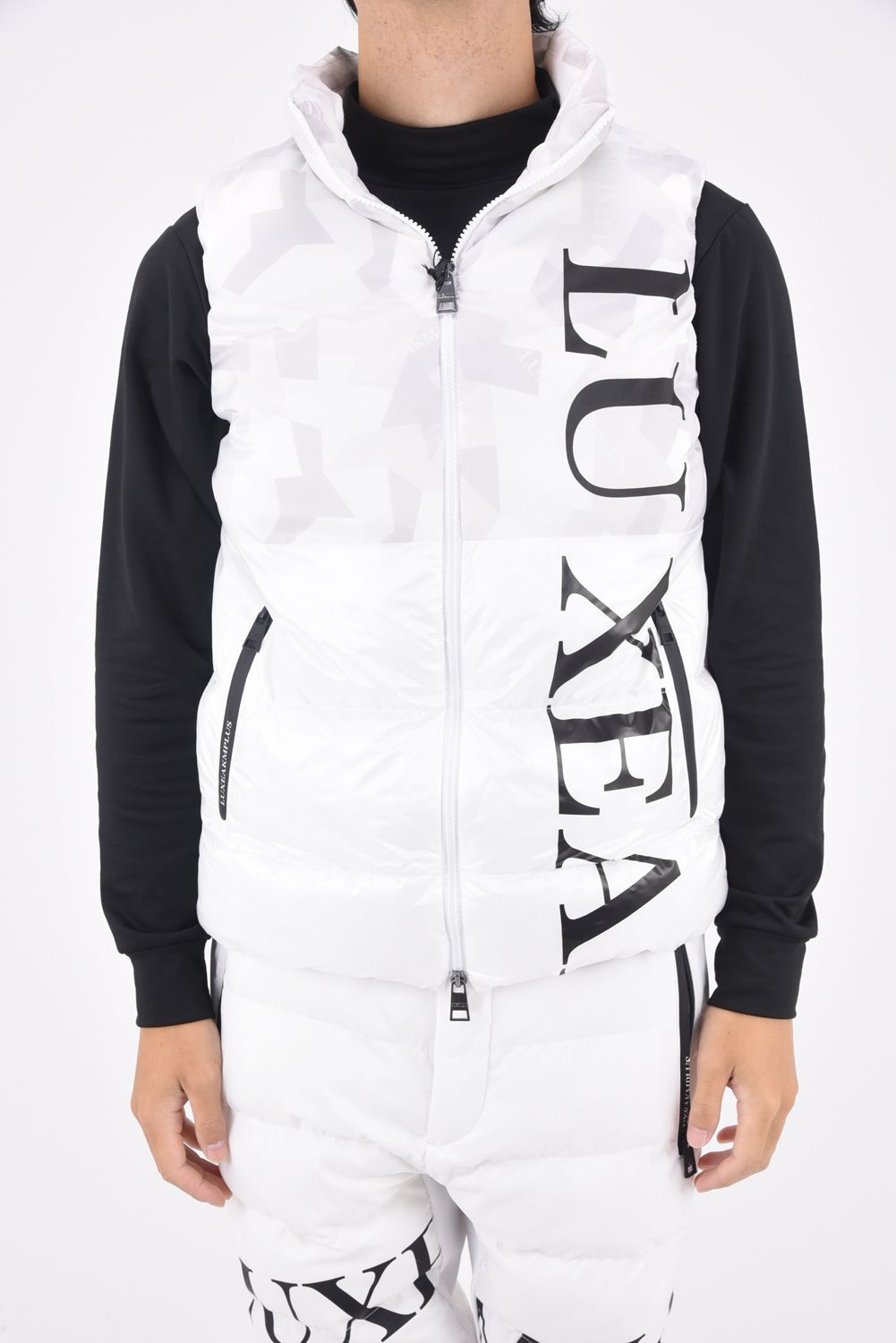 VERTICAL LOGO VEST / バーチカル ロゴ ベスト (ホワイトカモ)