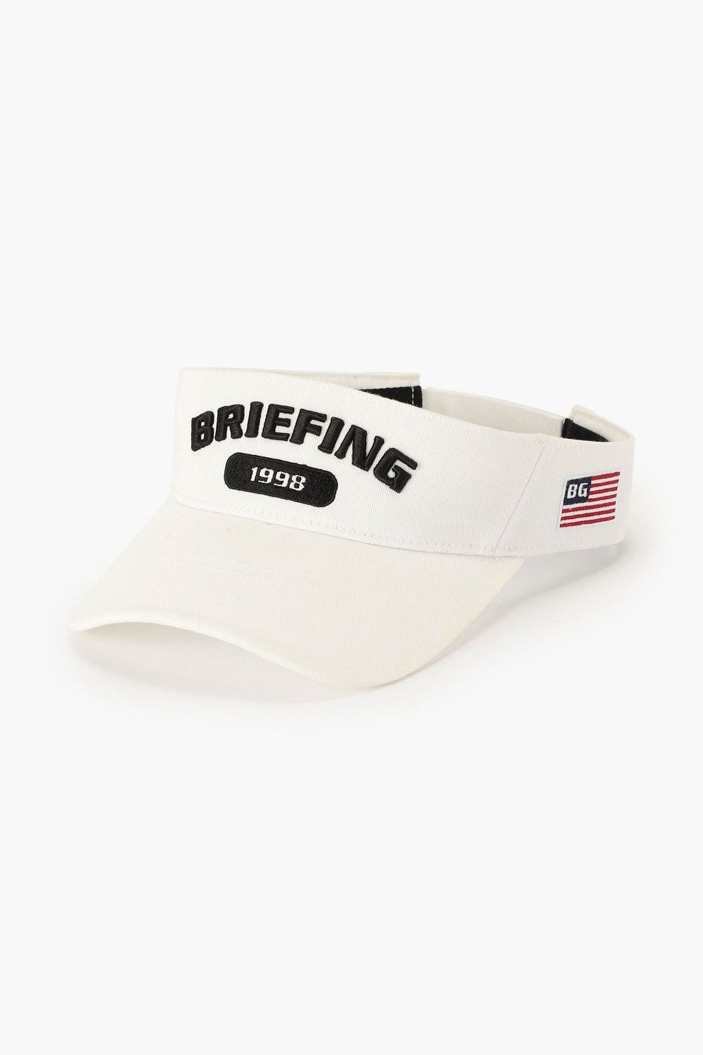 【26AW】 MEN’S COLLEGE LOGO VISOR / カレッジロゴ刺繍 サンバイザー (ホワイト)