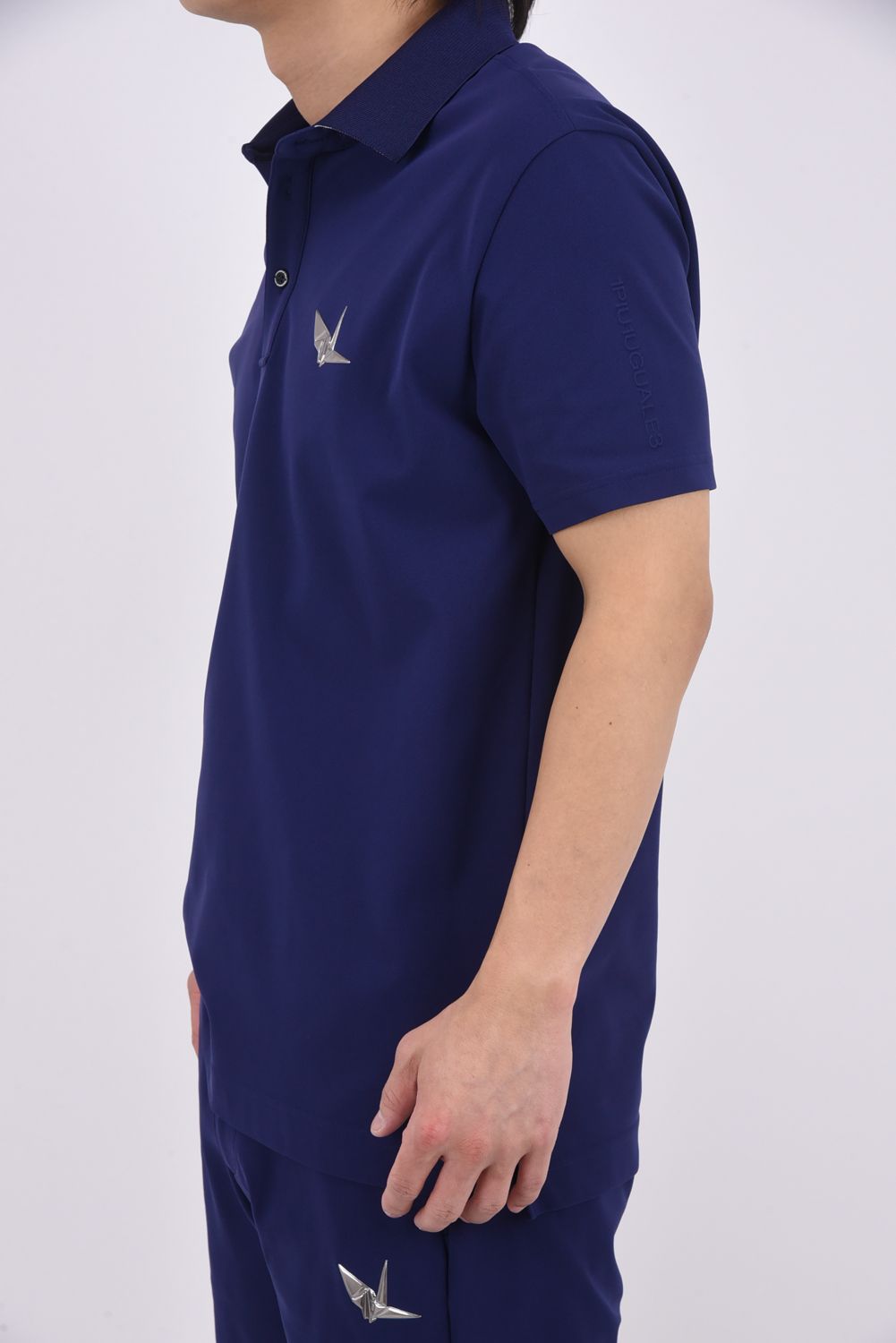 【26SS】 LUXE MESH POLO / 接触冷感 微細メッシュ生地 ポロシャツ (ネイビー)