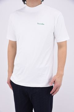 【25SS】MENS GM EMBOSS MOCK NECK / オリジナルテキスタイル モックネックTシャツ (ホワイト)