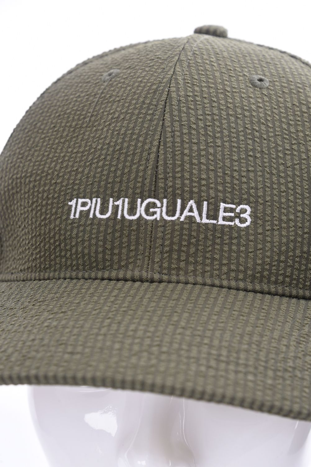 1PIU1UGUALE3 GOLF - SUCKER 6 PANEL CAP / ブランドロゴ刺繍 サッカー
