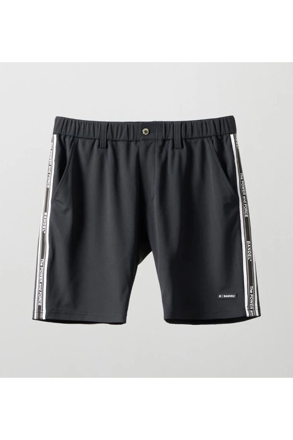 【26SS】 CONCEPT NOTES TAPING HALF PANTS / カノコ素材 デザインテープ ショートパンツ (ブラック)