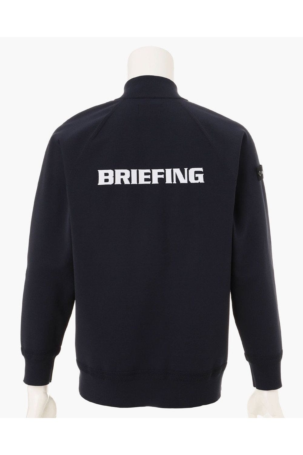 【26AW】 MEN’S PLANE KNIT HALFZIP / BGロゴ ハーフジップニット (ネイビー)