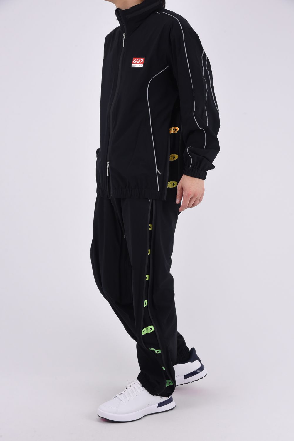 【26SS】 SPINNER PRO FLEX RAIN JACKET / ストレッチナイロンタフタ レインジャケット (薄型ポーチ付き) (ブラック)