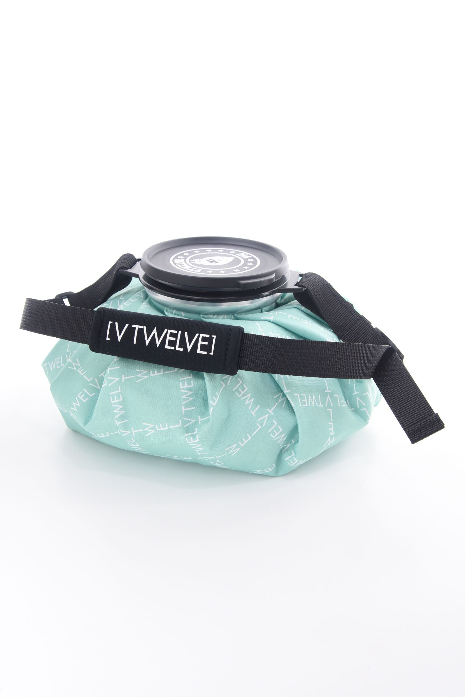 【26SS】 TYPO GRID ICE BAG / ブランドロゴ総柄 アイスバッグ (ターコイズ)