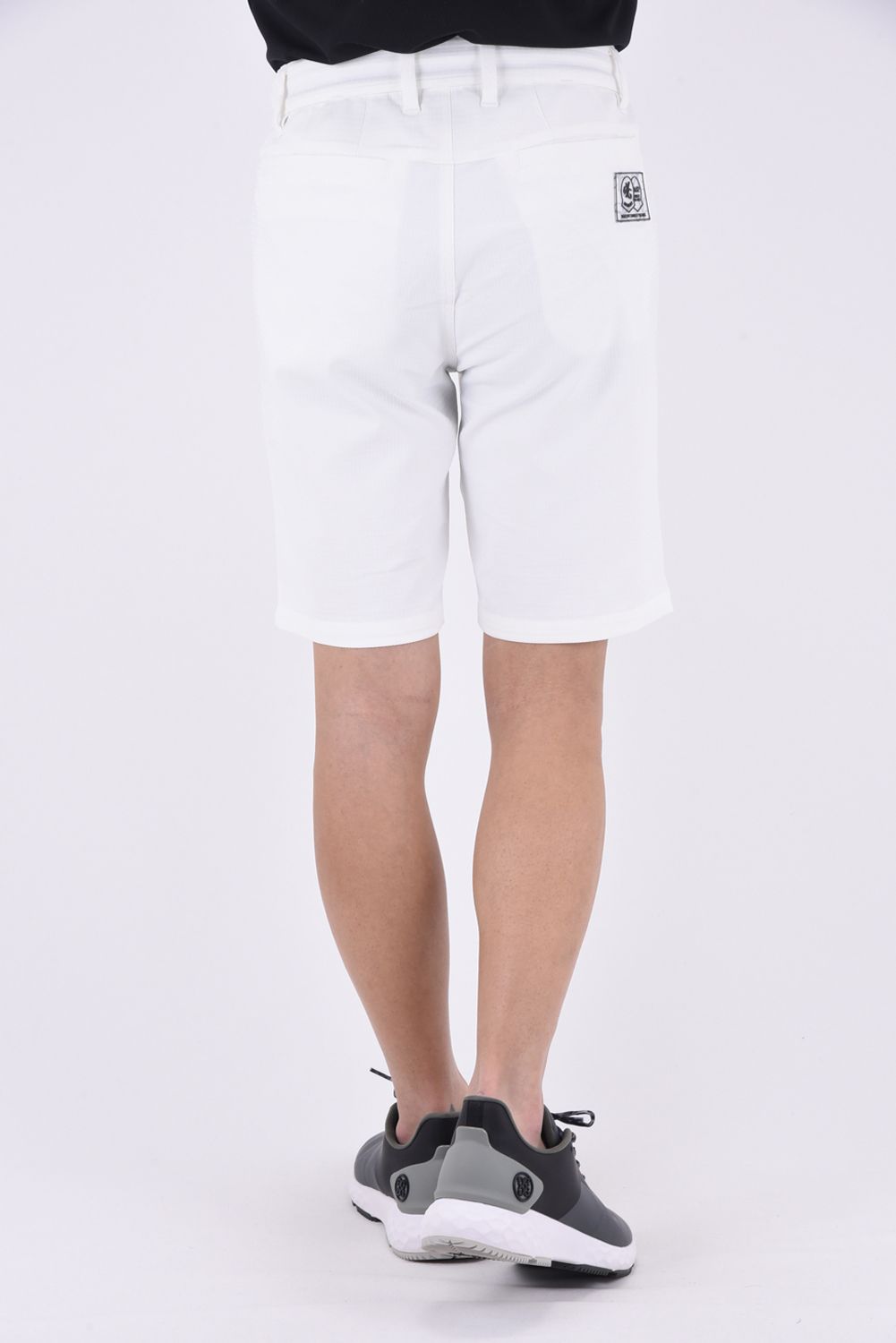 【ABSOLUTE】 DRY STRETCH CHIDORI JQ SHORTS / 千鳥柄 ジャガード ストレッチ ショートパンツ (ホワイト)