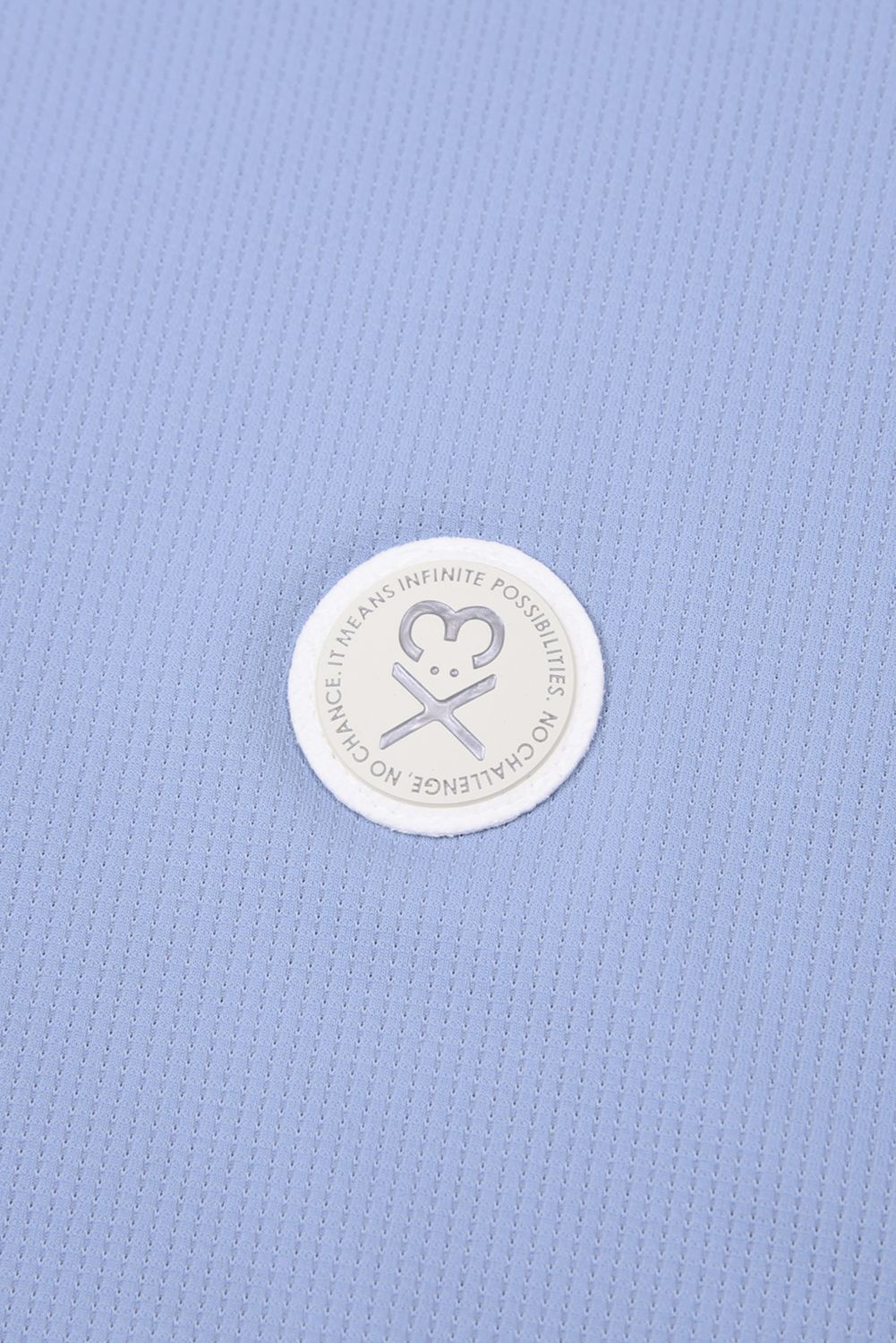 【26SS】【レディース】 DOT MESH MOCK TEE / ドットメッシュ モックネックTシャツ (ブルーグレー)