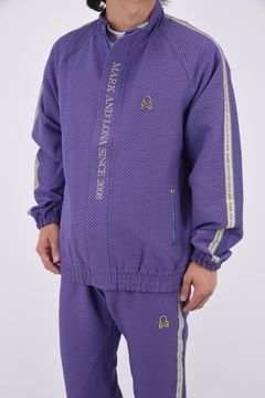 GARDA JERSEY JACKET / イントレチャートパターン ハイストレッチ ジャージーブルゾン (ブルー)