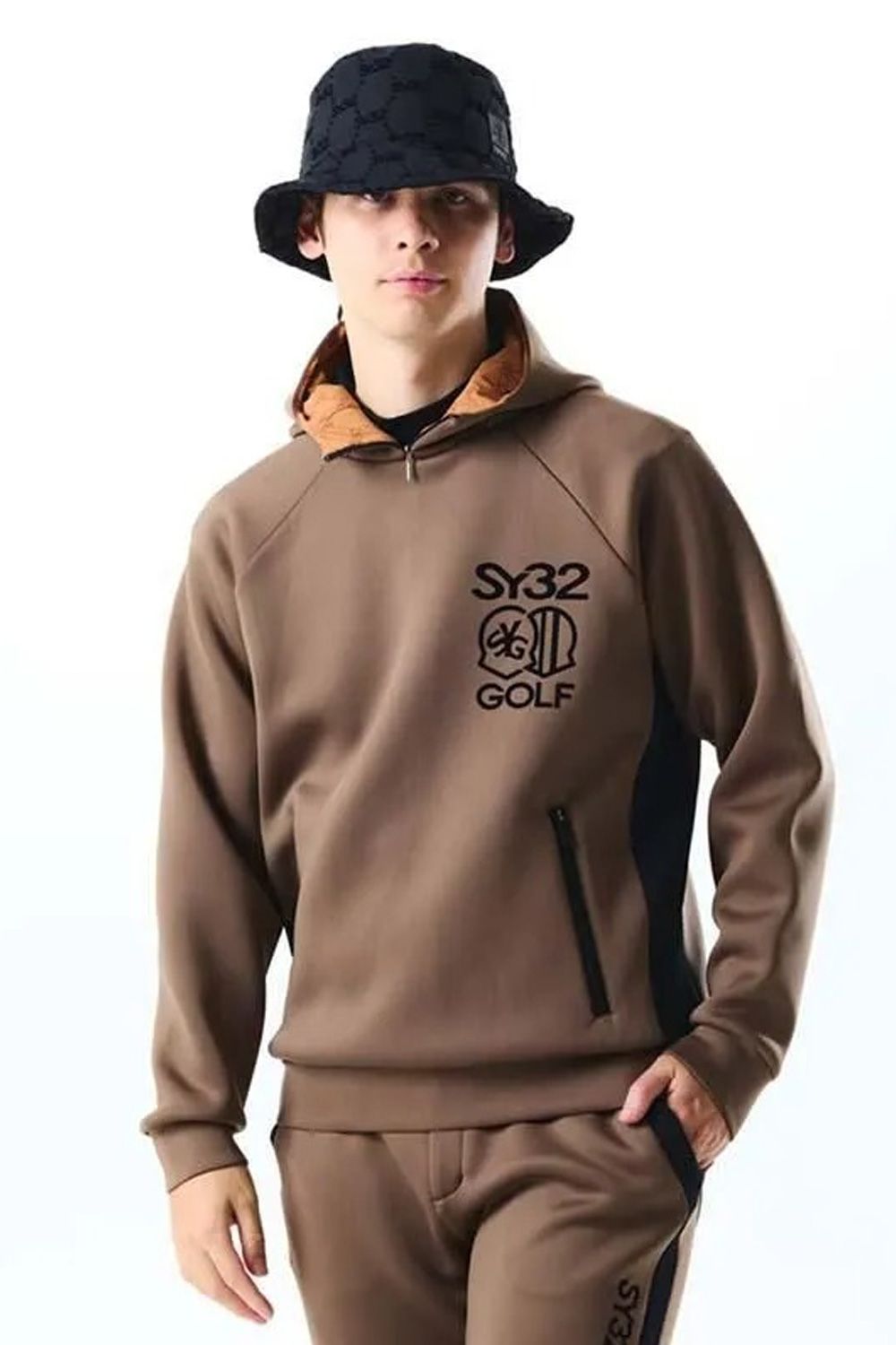 【25AW】 CARDBOARD EMBLEM PT HOODIE / ストレッチダンボール フーディー (ブラウン)