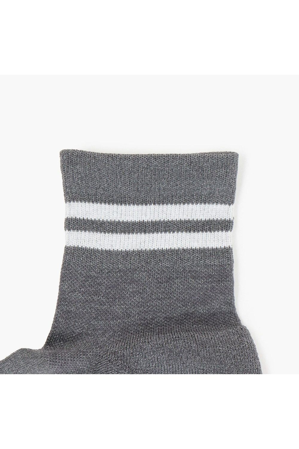 【26AW】【レディース】 WASHI LINE SOCKS / コーデュラコットン ライン ショートソックス (グレー)