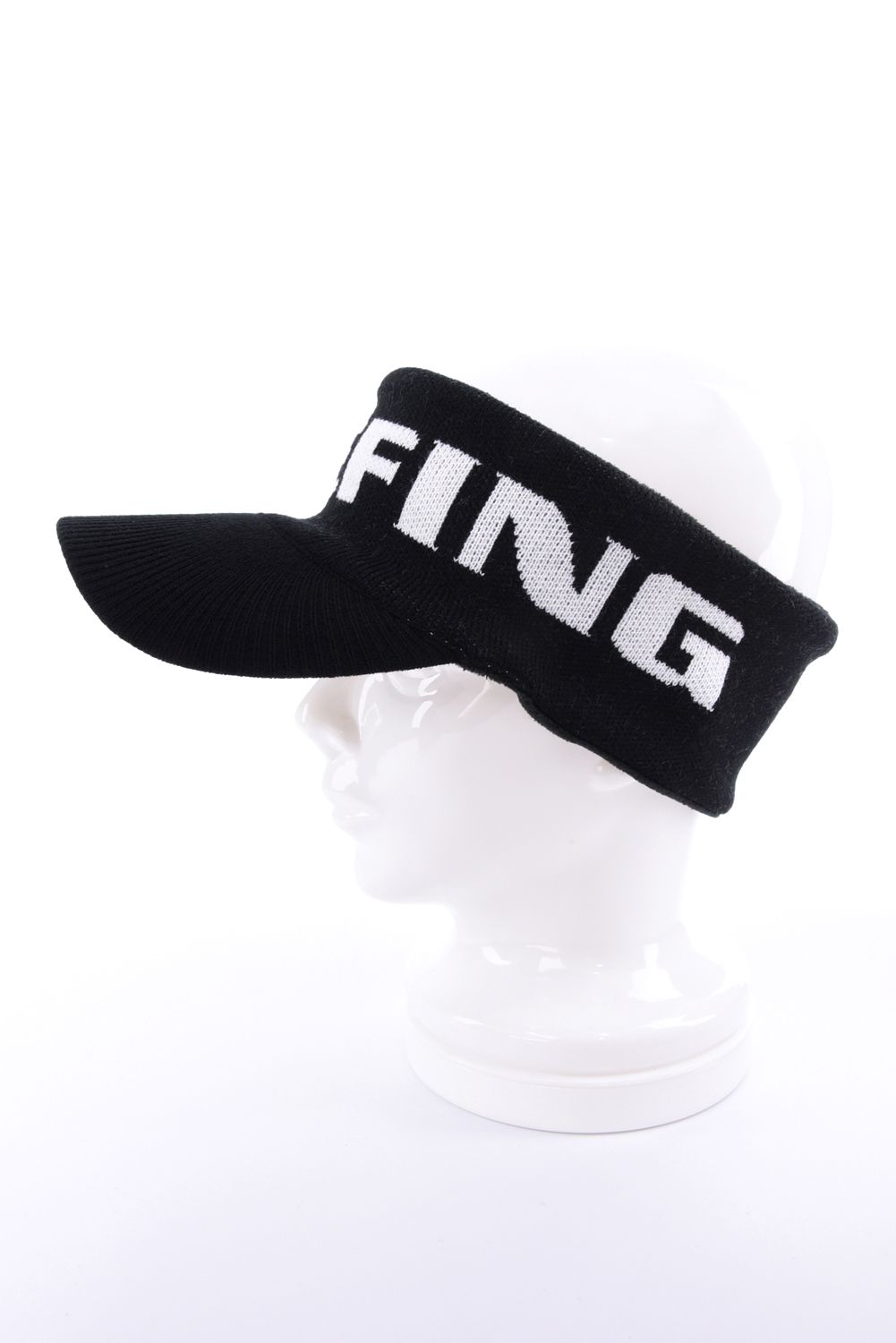 【26AW】 MEN’S KNIT VISOR / ブランドロゴ ニットサンバイザー (ブラック)