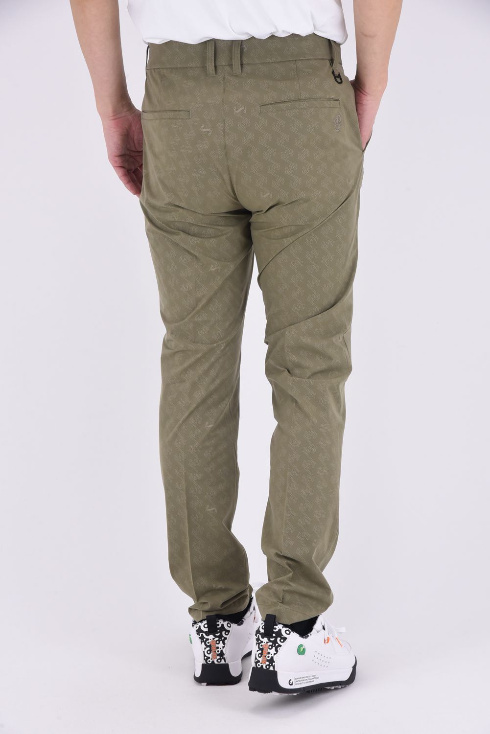【25SS】GM EMBOSS LONG PANTS / オリジナルテキスタイル ロングパンツ (カーキ)*