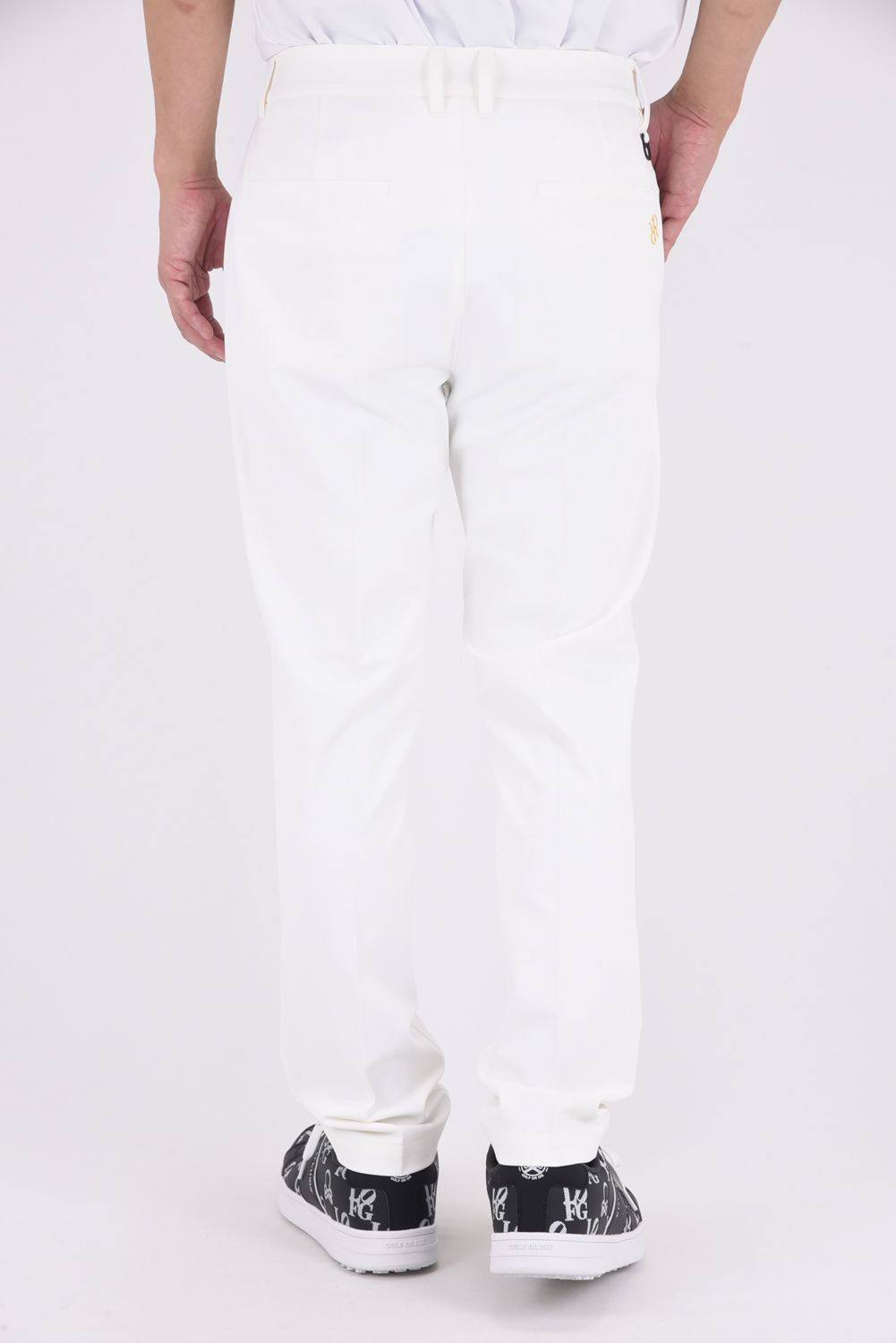 【25AW】 BASIC LONG PANTS / ベーシック センタープリーツ ロングパンツ (ホワイト)*