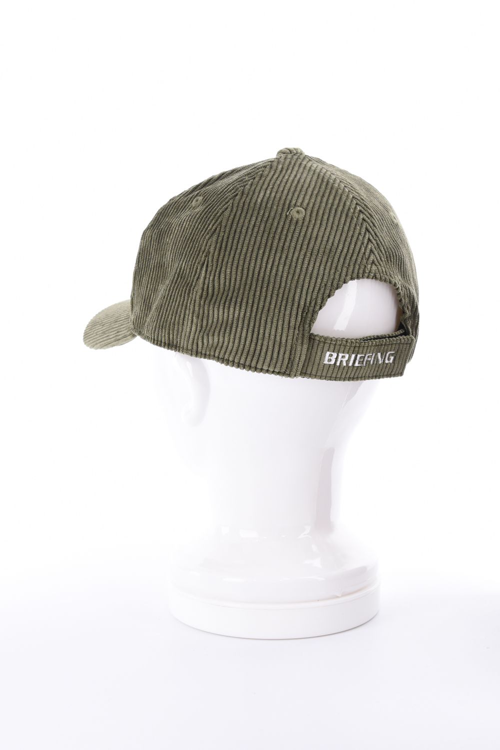 【26AW】 MEN’S CORDUROY OVAL LOGO CAP / コーデュロイ生地 オーバルロゴワッペン キャップ (オリーブ)