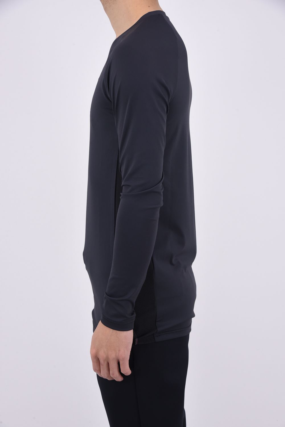 MENS UNDER SHIRT / ブランドロゴ Vネック ストレッチ アンダーシャツ (ブラック)