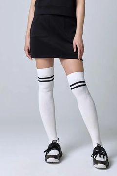 【26AW】【レディース】 DOUBLE MESH KNIT SKIRT / メッシュジャカード ダンボールニット スカート (ブラック)*