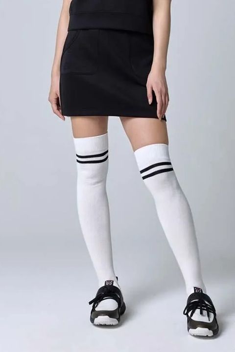 【26AW】【レディース】 DOUBLE MESH KNIT SKIRT / メッシュジャカード ダンボールニット スカート (ブラック)*